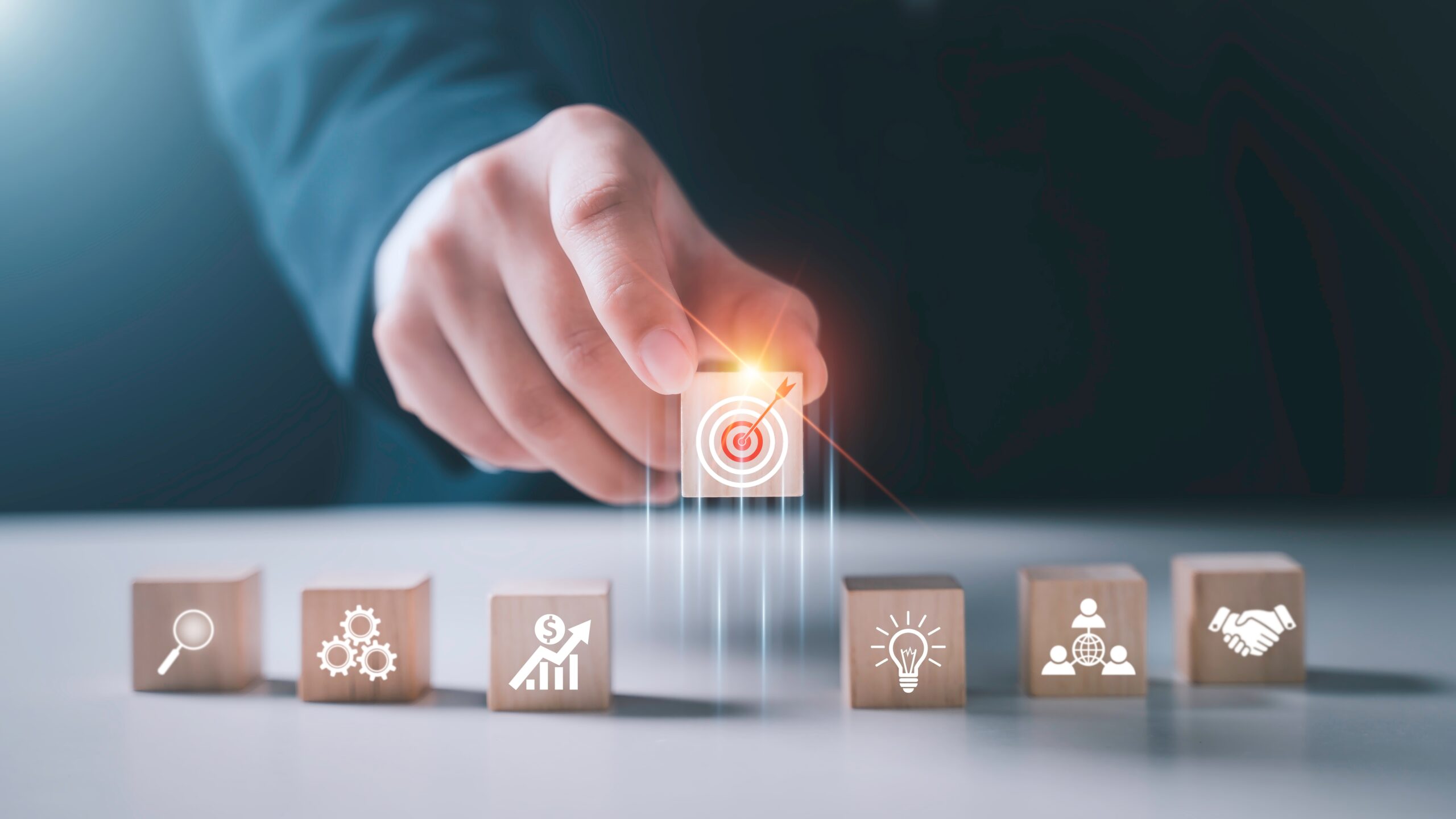 Visualisatie van on target gaan – resultaatgericht werken en commerciële doelen behalen in technische B2B